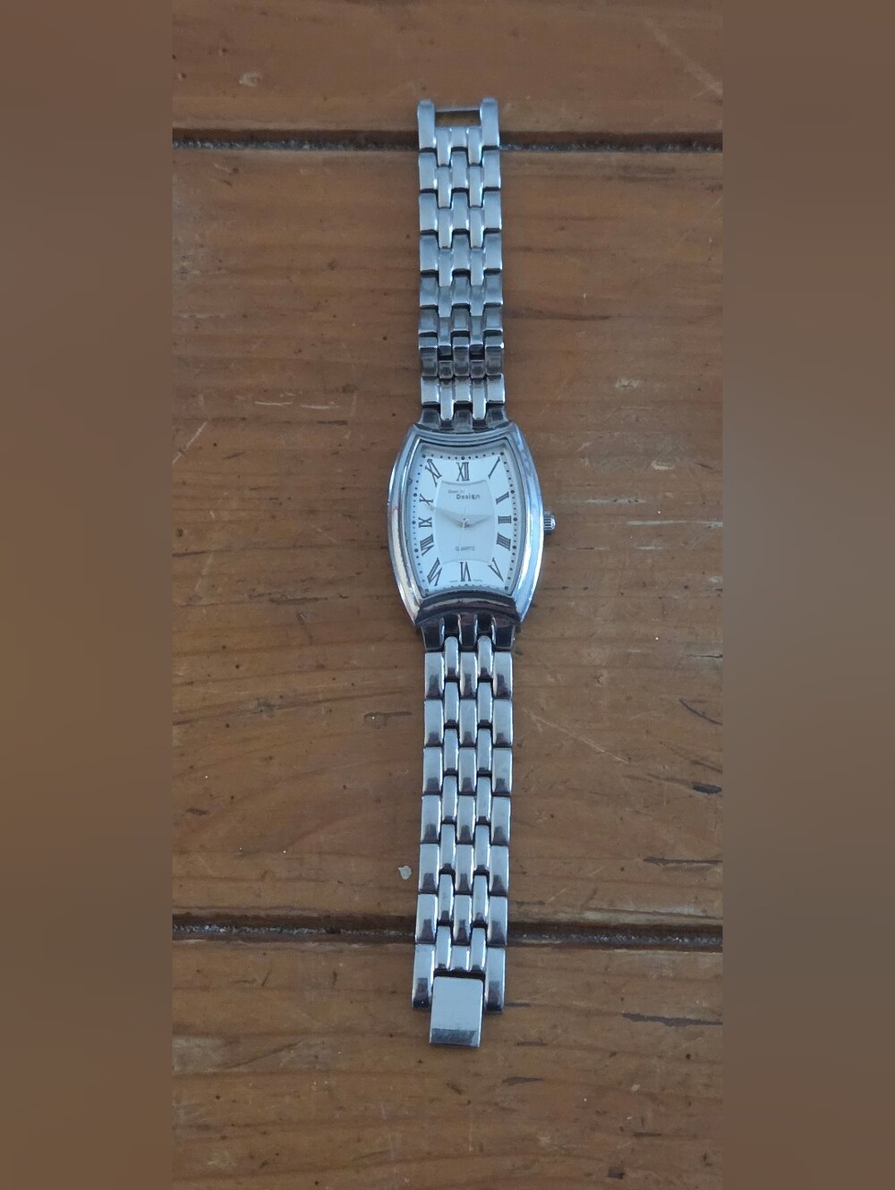 Steel by Design Stainless Steel Tonneau Watch - Swiss Parts Movement